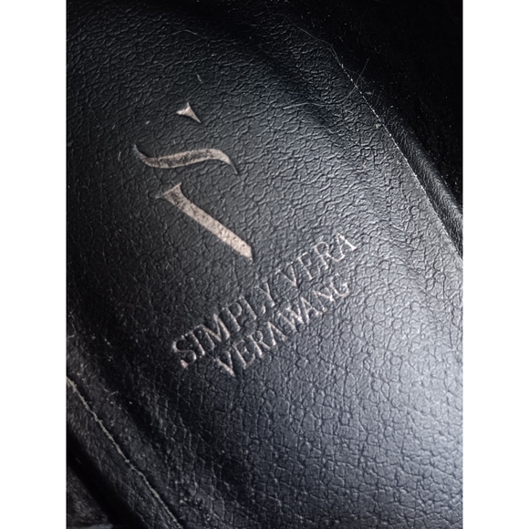 Simply Vera Vera Wang Black Cut Out Open Toe Heels - Picture 8 of 9